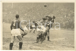 Fotografia d epoca originale 1943 CALCIO Derby TORINOJUVENTUS Alfredo BODOIRA Giuseppe Meazza DANNEGGIATA 1