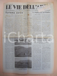 Giornale, rivista storica 1934 LE VIE DELL ARIA La IV Coppa CHALLENGE di turismo aereo Giornale 1