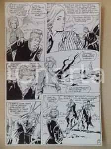 Opera d’arte autentica 1990 BILLY BOYD Ep.5 Luciano BERNASCONI Donna con fucile Tavola originale 1