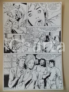 Opera d’arte autentica 1990 BILLY BOYD Ep.5 Luciano BERNASCONI Ragazza svenuta Tavola originale LUBE 1