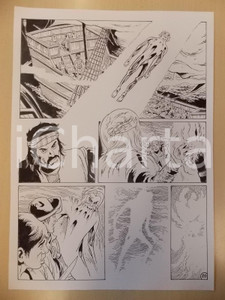 Opera d’arte autentica 2001 WAMPUS Ep. 2 Luciano BERNASCONI Alieno su nave pirata Tavola originale 1