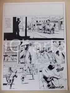 Opera d’arte autentica 1970 ca TRAPPOLA A ELGIN CREEK Luciano BERNASCONI General store Tavola originale 1