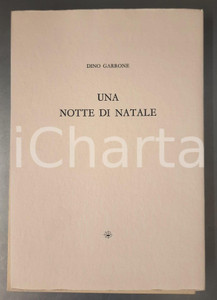Libro, pubblicazione d epoca 2004 Dino GARRONE Una notte di Natale Incisioni Teresita TERRENO  Ed. LIBOÃ€ 2 1