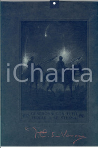 Opera d’arte autentica 1917 GENEROSA CON TUTTI, FEDELE A SE STESSA Emanuele Filiberto SAVOIAAOSTA 1