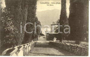 Cartolina originale da collezione 1915 CERNOBBIO CO Veduta del parco di villa d ESTE Cartolina FP VG 1
