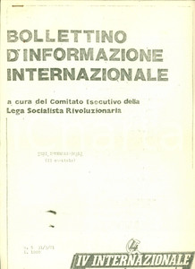 Oggetto da collezione cartaceo 1981 LEGA SOCIALISTA RIVOLUZIONARIA Rivoluzione e coscienza operaia Ciclostile 1