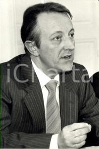 Fotografia d epoca originale 1988 PARIS F Georges SARRE nuovo Segretario di Stato ministro dei Trasporti 1