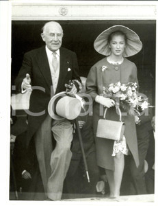 Fotografia d epoca originale 1961 WATERMAELBOITSFORT B Principessa Paola arriva all ippodromo Fotografia 1