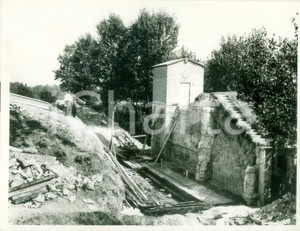 Fotografia d epoca originale 1965 ca PANCARANA PV Lavori di costruzione della CHIAVICA MORCISA Fotografia 1