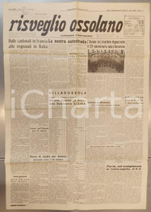Giornale, rivista storica 1967 RISVEGLIO OSSOLANO Val d OSSOLA celebra anniversario della Liberazione 1