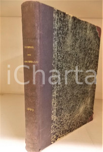 Libro, pubblicazione d epoca 1907 JOURNAL DES DEMOISELLES Annata completa rilegata in volume 75Â° anno 1