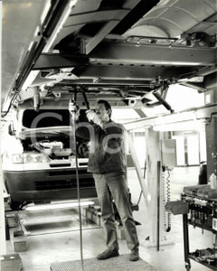 Fotografia d epoca originale 1980 ca SENTHEIM F DANGEL Casa automobilistica  Operaio furgone CITROEN Foto 1