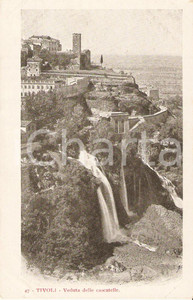 Cartolina originale da collezione 1925 ca TIVOLI RM Veduta delle cascatelle Cartolina FP NV 1