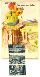 Cartolina originale da collezione 1940 ca TENDE F Cartolina ILLUSTRATA con bambino Vedutine a organino FP 1