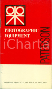 Materiale pubblicitario d’epoca 1969 MILANO Photographic Equipment PATERSON Catalogo ILLUSTRATO 1