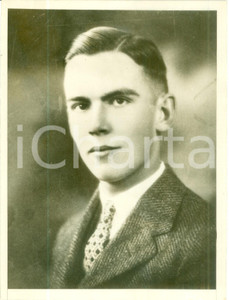 Fotografia d epoca originale 1930 ca NEWARK USA John OSBORN REID candidato alla EDISON Scholarship Foto 1