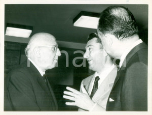 Fotografia d epoca originale 1965 MORTARA Autorità a inaugurazione nuova sede Banca Provinciale Lombarda Foto 1