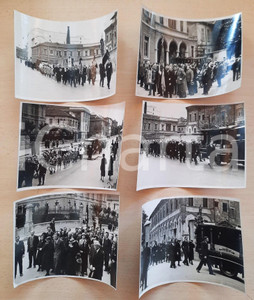 Fotografia d epoca originale 1950 ca MILANO Via Sforza / Policlinico  Corteo funebre Lotto 6 foto 1