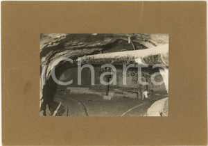 Fotografia d epoca originale 1920 ca TRENTINO Società Trentina Elettricità  Galleria di una centrale Foto 1 1