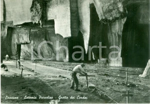 Cartolina originale da collezione 1970 ca SIRACUSA Grotta dei Cordai alla LATOMIA PARADISO Cartolina FG NV 1