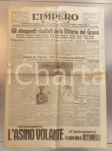 Giornale, rivista storica 1932 IL LITTORIALE Francis LOMBARDI su CAPRONI 105 parte per CITTA  DEL CAPO 1