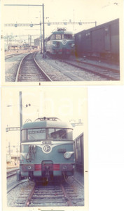 Fotografia d epoca originale 1973 PARIS FRANCE Ferrovie SNCF Locomotiva BB9520 Lotto 2 fotografie 1