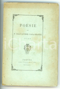 1882 FAENZA Poesie del Padre Salvatore CASAGRANDI Tipografia P. Conti 