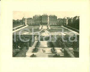 Fotografia d epoca originale 1960 ca WIEN AUSTRIA Scorcio prospettico Castello di BELVEDERE Foto seriale 1