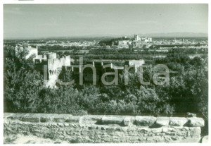 Fotografia d epoca originale 1955 ca AVIGNON FRANCE Panorama della cittÃ  con cattedrale Fotografia 1