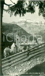 Cartolina originale da collezione 1952 LIVINALLONGO DEL COL DI LANA BL veduta della Pieve Cartolina FP VGa 1