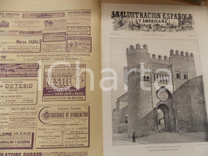 Giornale, rivista storica 1902 LA ILUSTRACION ESPANOLA La Puerta del Sol en TOLEDO Sovracoperta nÂ°XXV 1