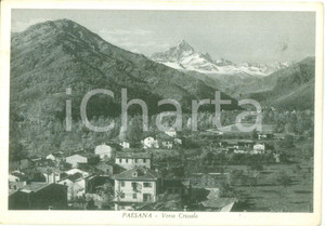 Cartolina originale da collezione 1955 PAESANA CN Panorama del paese verso CRISSOLO Cartolina FG VG 1