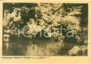 Cartolina originale da collezione 1942 POLCENIGO PN le sorgenti del GORGAZZO Cartolina FG VG 1
