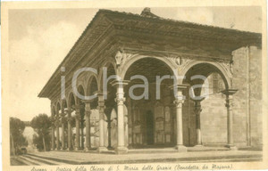 Cartolina originale da collezione 1948 AREZZO Portico Chiesa di Santa Maria delle Grazie Cartolina FP VG 1