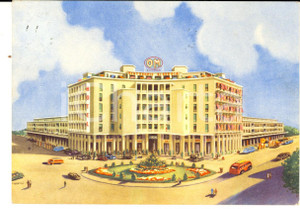 Cartolina originale da collezione 1967 PADOVA Autostazione STANGA Hotel BIRI Cartolina pubblicitÃ  OM SAURER FG 1