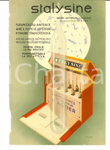 Materiale pubblicitario d’epoca 1940 ca FARMACEUTICA ASTIER Vaccino STALYSINE Volantino pubblicitario 1