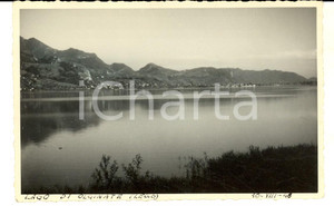 Fotografia d epoca originale 1948 LAGO DI OLGINATE Veduta panoramica Foto cartolina ARTISTICA VINTAGE 1