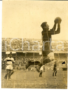 Fotografia d epoca originale 1959 CALCIO SERIE A MILANGENOA Parata alta di Lorenzo BUFFON Foto 18x24 1
