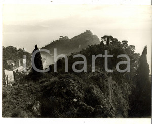 Fotografia d epoca originale 1955 ca AREA DI GENOVA Veduta panoramica lungo la costa Fotografia  24x18 cm 1