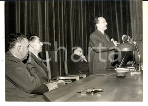 Fotografia d epoca originale 1958 MILANO Oscar Luigi SCALFARO alla Giornata dell Apprendista Foto 18x13 1