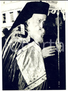 Fotografia d epoca originale 1964 ATENE Chiesa ortodossa  Ritratto arcivescovo CHRYSSOSTOMOS Foto 13x18 cm 1