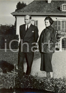 Fotografia d epoca originale 1954 MERLINGE Fidanzamento di Maria Pia di Savoia e Alessandro di Jugoslavia 1