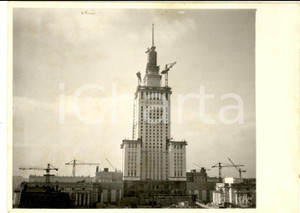Fotografia d epoca originale 1955 VARSAVIA Palazzo della Cultura e della Scienza in costruzione  Foto 1