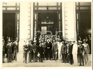 Fotografia d epoca originale 1940 ca TORINO REGIA MARINA Ritratto ufficiali e borghesi  Foto OTTOLENGHI 1