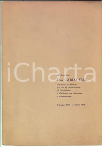 Libro, pubblicazione d epoca 1956 BOLLATE A don Carlo ELLI nel 50Â° di sacerdozio Pubblicazione ILLUSTRATA 1