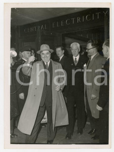 Fotografia d epoca originale 1956 LONDON Georgij MALENKOV Walter CITRINE at Central Electricity Authority 1