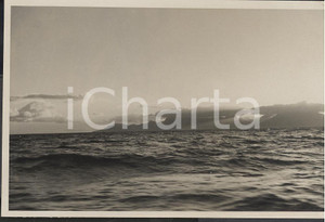 Fotografia d epoca originale 1937 MOOREA Polinesia Francese Veduta al tramonto  REAL PHOTO cm 13,5 x 8,5 1