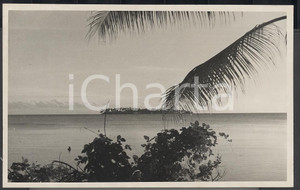Fotografia d epoca originale 1937 POLINESIA FRANCESE Isolotto sul Recif REAL PHOTO cm 13,5 x 8,5 1