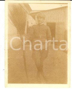 Fotografia d epoca originale 1919 COSENZA Ufficiale Ernesto PRINCIPE studente in medicina Foto 9x12 1