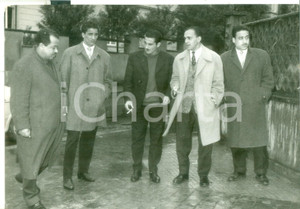 Fotografia d epoca originale 1958 ROMA Calcio  Giocatori della neo NAZIONALE del Nordafrica Foto 18x13 cm 1